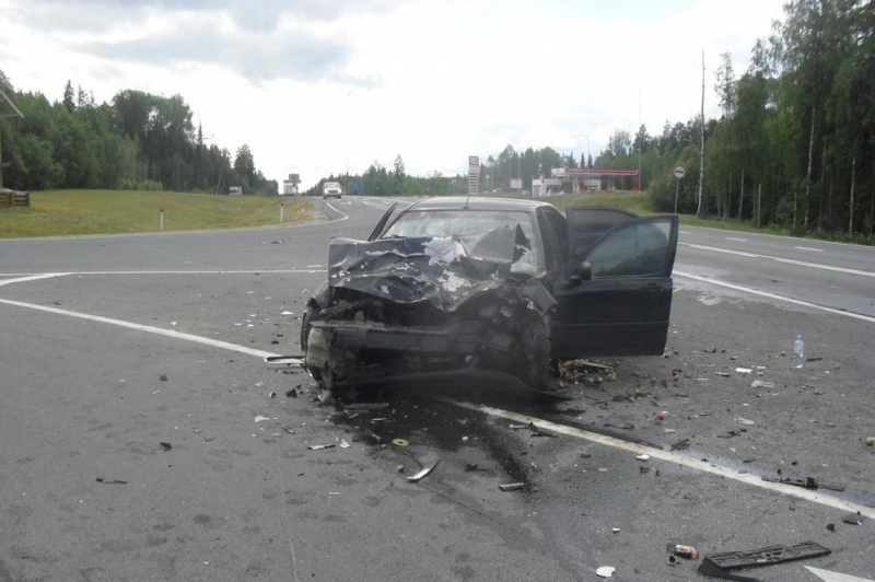 В Архангельской области 5 человек пострадали в ДТП на трассе М-8