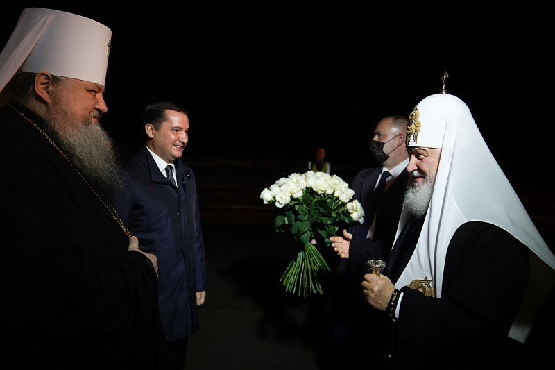 Святейший Патриарх Кирилл прибыл в Архангельск
