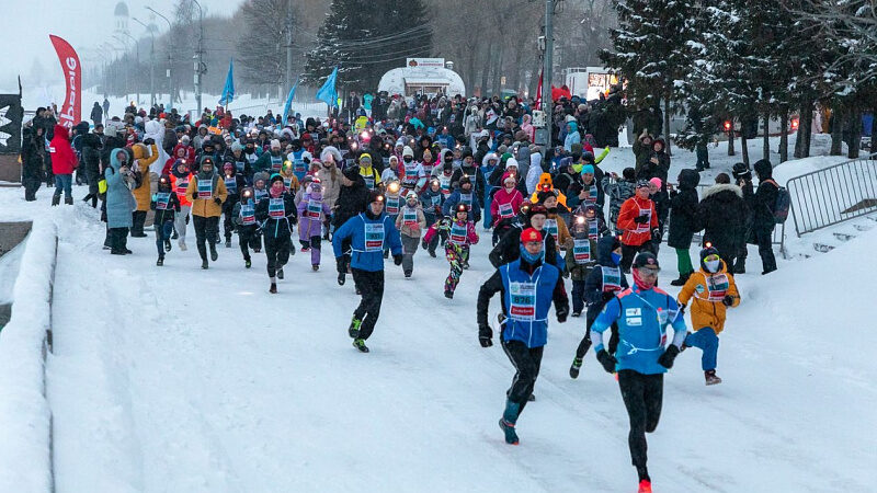 В Архангельске прошли «Арктический забег» и День зимних видов спорта